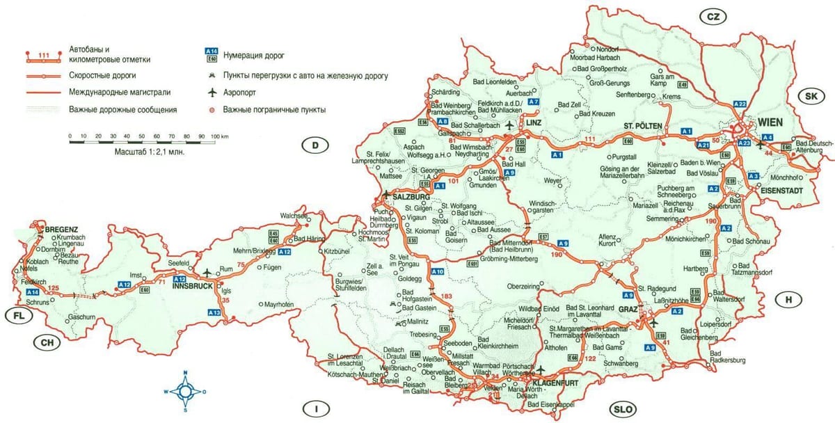 àustria viatges mapa