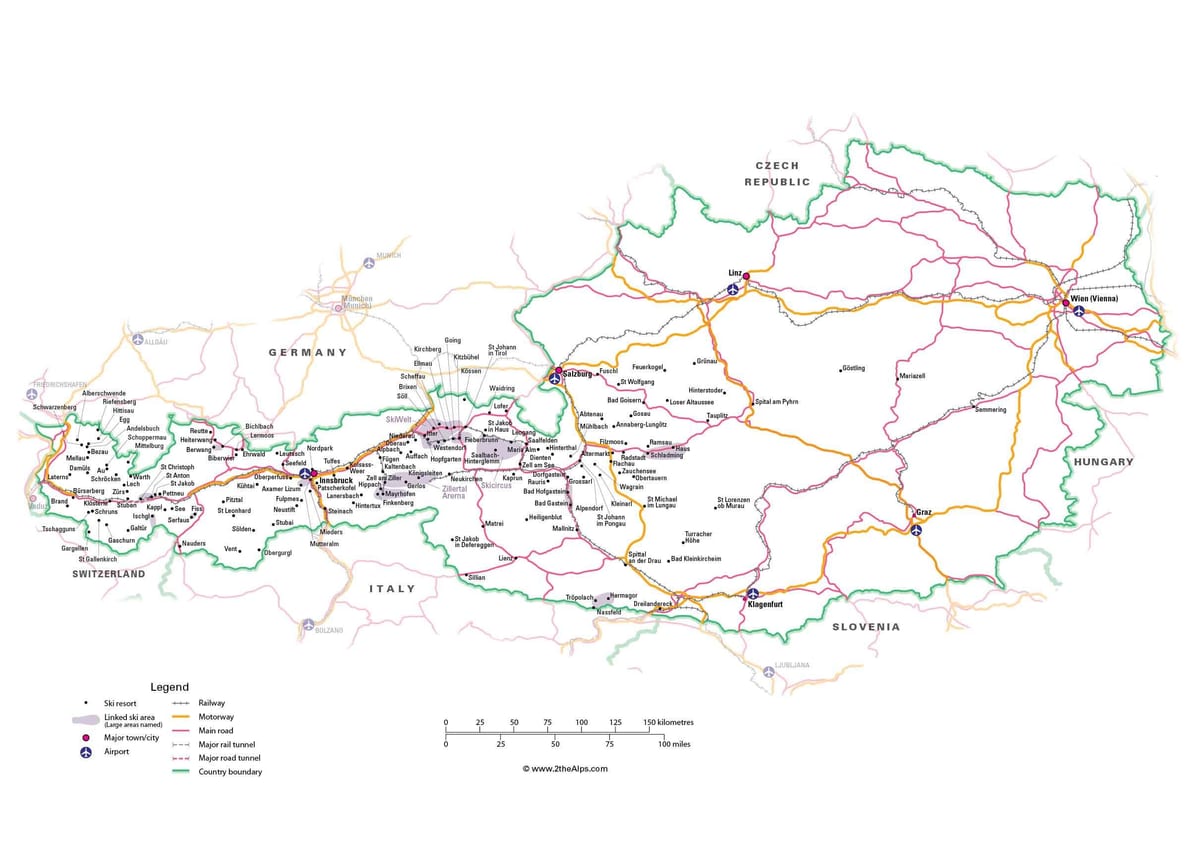 mapa d'àustria tramvia