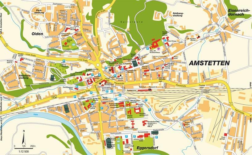 mapa de amstetten àustria