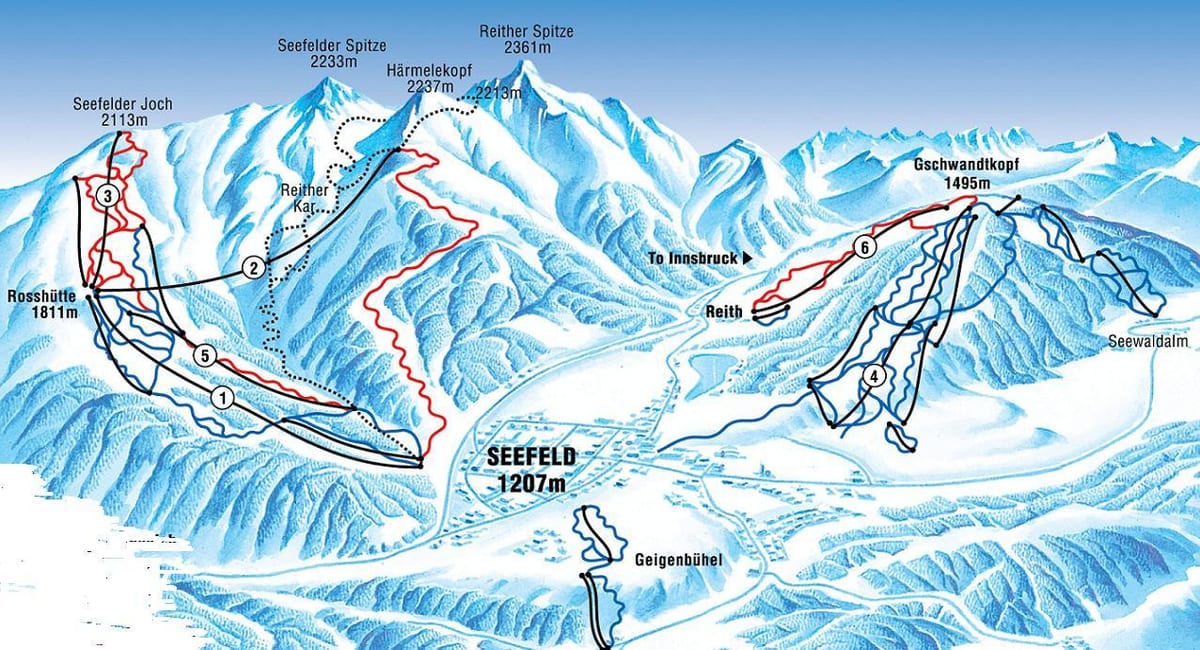 mapa de seefeld àustria