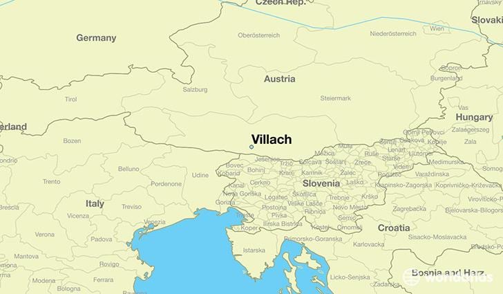 mapa de villach, àustria