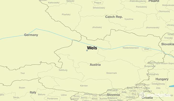 mapa de wels àustria