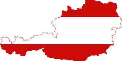 Àustria mapa bandera