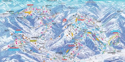 Àustria esquí mapa