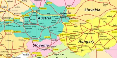 Àustria ferroviari mapa