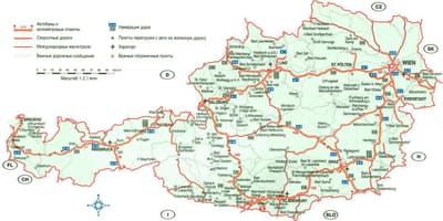 Mapa detallat d'àustria