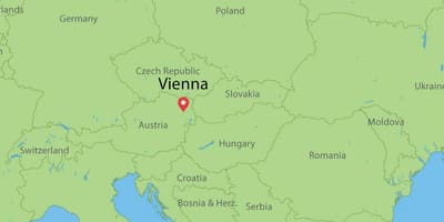 Àustria país en el mapa del món