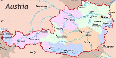 Mapa de eisenstadt àustria