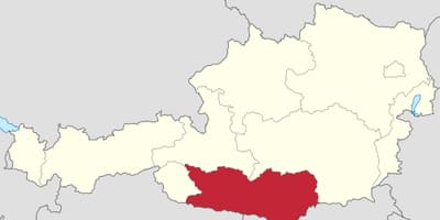 Mapa de karnten àustria 