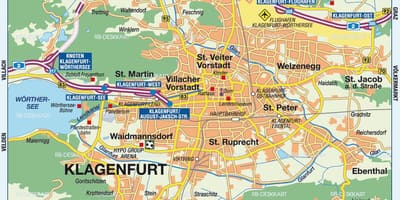 Mapa de klagenfurt, àustria