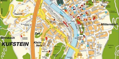 Mapa de kufstein àustria