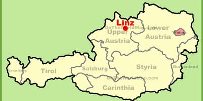Mapa de linz, àustria