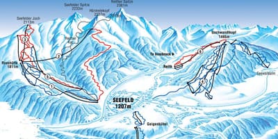 Mapa de seefeld àustria