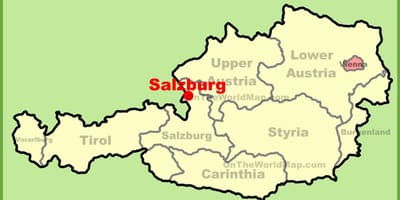 Àustria salzburg mapa