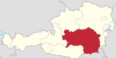 Mapa de styria àustria