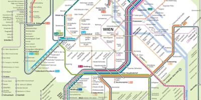Les estacions de tren de a viena àustria mapa