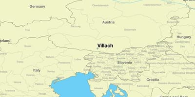 Mapa de villach, àustria
