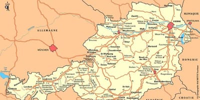 Mapa de wien àustria