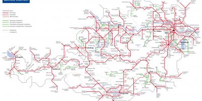 Obb austríac ferroviari mapa